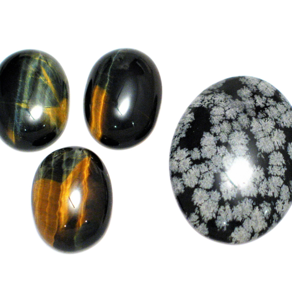 Loose Stones Lot | Tigers Eye & Snowflake Obsidian